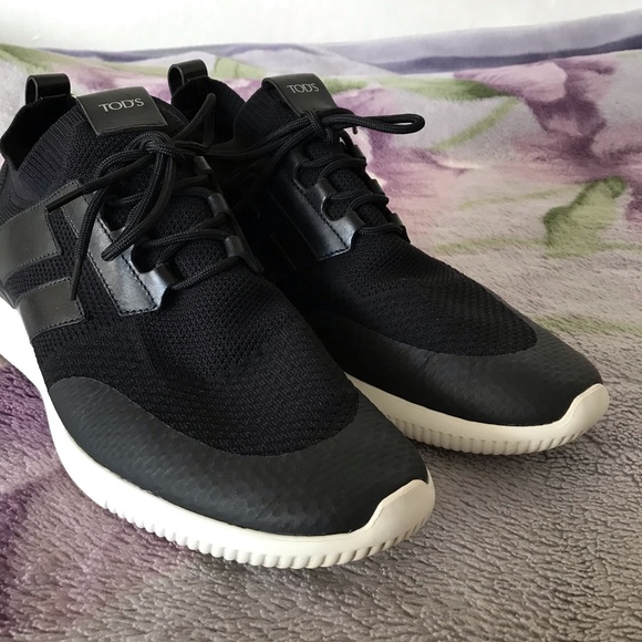 Tod’s No Code Black Sneaker in Mesh and Leather - Picture 8 of 16